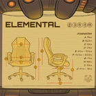 Cadeira Gamer Elements Elemental Terra Preto E Verde