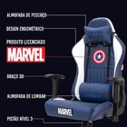Cadeira Gamer Encosto Articulável Marvel Captain America Futu