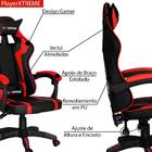 Cadeira Gamer Executiva Escritório Playerxtreme Pu Sintético