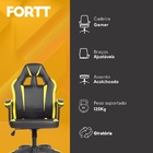 Cadeira Gamer Fortt Lípsia Amarela - Cgf002-am