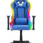 Cadeira Gamer Fox Racer Rgb Azul Com Iluminação (led)