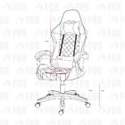 Cadeira Gamer Fox Racer Rgb Com Iluminação Led Azul - Ut-c158