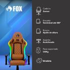 Cadeira Gamer Fox Racer Rgb Com Iluminação Led Marrom - Ut-c1