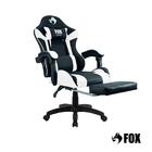 Cadeira Gamer Fox Racer Zerda Com Apoio De Pés Branca - W20