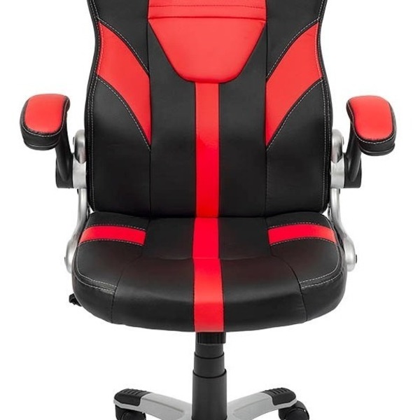 Cadeira Gamer Giratória Braços Retrátil Vermelho