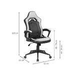 Cadeira Gamer Guardian Preta E Cinza