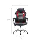 Cadeira Gamer Hermes Preta E Vermelha