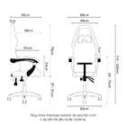 Cadeira Gamer Home Office Roxa Com Branco