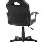 Cadeira Gamer Infantil em Couro PU Preta com Verde Pelegrin P