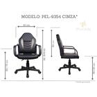 Cadeira Gamer Infantil Em Couro Pvc Pelegrin Pel-9354 Preto C