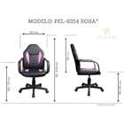 Cadeira Gamer Infantil Em Couro Pvc Pelegrin Pel-9354 Preto C