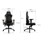 Cadeira Gamer Legend Dourada e Preta