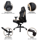 Cadeira Gamer Legend Dourada e Preta