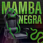 Cadeira Gamer Mamba Negra Snake Gaming Reclinável 9183 - Verde