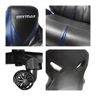 Cadeira Gamer Mx8 Giratoria Preto E Azul Mymax Mgch-8170bkbl