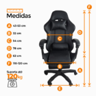 Cadeira Gamer Oficial Stillus Ergonômica Com Apoio Para Os Pé
