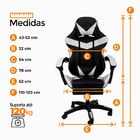 Cadeira Gamer Oficial Stillus Ergonômica Com Apoio Para Os Pé