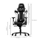 Cadeira Gamer Olympians Poseidon Preta E Branca