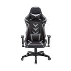 Cadeira Gamer Pelegrin Em Couro Pu Reclinável Pel-3003 Preta