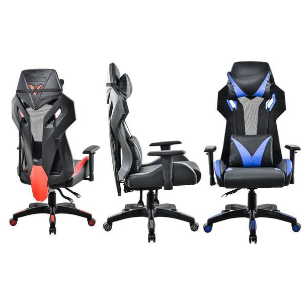 Cadeira Gamer Pelegrin Em Couro Pu Reclinável Pel-3014