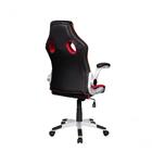 Cadeira Gamer Pelegrin Pel-3009 Couro Pu Preta e Vermelha