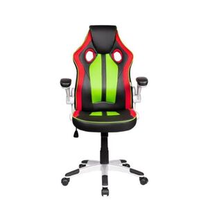 Foto de Cadeira Gamer Pelegrin Pel-3009 Couro Pu Vermelha, Preta e Ve