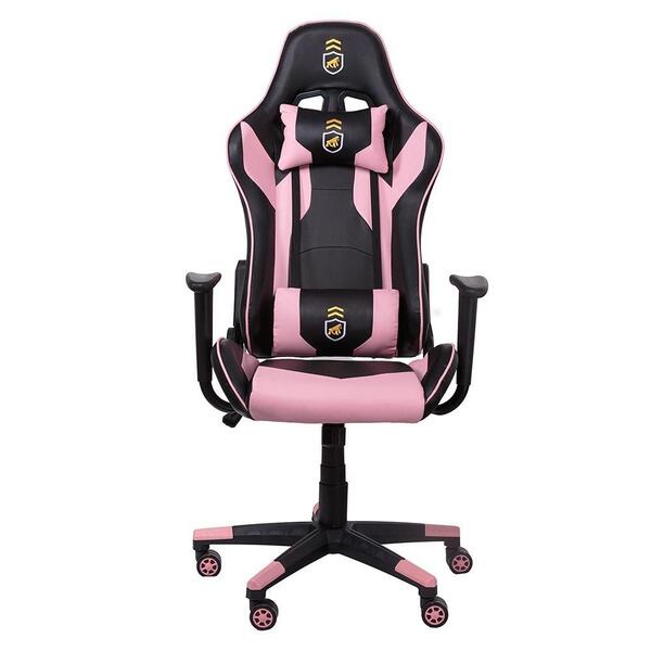 Cadeira Gamer Phantom Preta Com Rosa - Corretor De Postura +