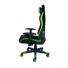 Cadeira Gamer Preta e Verde Reclinável Ergonômica Rush Racer X