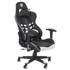 Cadeira Gamer Prime Preta e Branca com Apoio Dazz