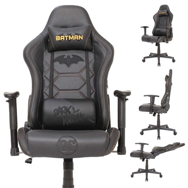 Cadeira Gamer Profissional Dc Batman Reclinável Preta