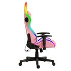 Cadeira Gamer Rgb Com Alto Falante Fox Racer - Rosa