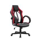 Cadeira Gamer Royale Preto, Branco E Vermelho Com Regulagem D