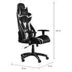 Cadeira Gamer Smartness Preta E Branca