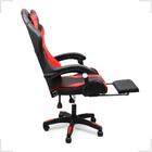 Cadeira Gamer Stillus Ergonômica Apoio Para Os Pés Vermelho