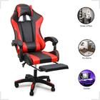 Cadeira Gamer Stillus Ergonômica Apoio Para Os Pés Vermelho
