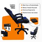 Cadeira Gamer Stillus Ergonômica Com Apoio Para Os Pés - Azul