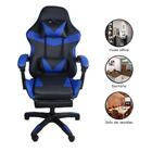 Cadeira Gamer Stillus Ergonômica Com Apoio Para Os Pés - Azul