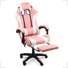 Cadeira Gamer Stillus Ergonômica Com Apoio Para Os Pés Rosa