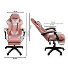 Cadeira Gamer Stillus Ergonômica Com Apoio Para Os Pés - Rosa