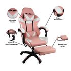 Cadeira Gamer Stillus Ergonômica Com Apoio Para Os Pés - Rosa