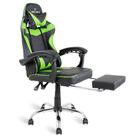 Cadeira Gamer Verde E Preto Healer Level Reclinável Giratória