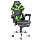 Cadeira Gamer Verde E Preto Healer Level Reclinável Giratória
