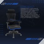 Cadeira Gamer Vizion Dz Sincron Plaxmetal Preto/azul