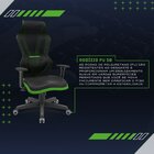 Cadeira Gamer Vizion Dz Sincron Plaxmetal Preto/verde