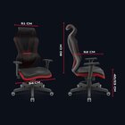 Cadeira Gamer Vizion Dz Sincron Plaxmetal Preto/vermelho