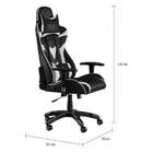 Cadeira Gamer Wise Preta E Branca