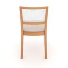 Cadeira Garbo Ii De Madeira Maciça Damasco E Trama Cru