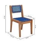 Cadeira Garden Encosto E Assento Em Corda Trançada Natural/az