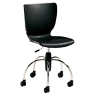 Cadeira Gazni Em Polipropileno Com Base Giratória Em Aço Carb