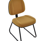 Cadeira Gerente Com Base Fixa Trapézio Linha Classic Amarelo